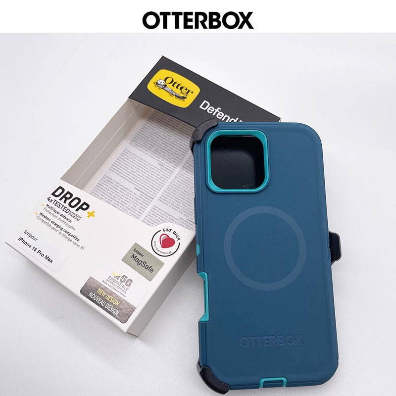 Otter Box Defender Series Com Capa Magnética Para iPhone 16 pro max 16promax 16 Plus 16pro 16plus/15/14 13 12 pr Otterbox De Telefone À Prova De Choque