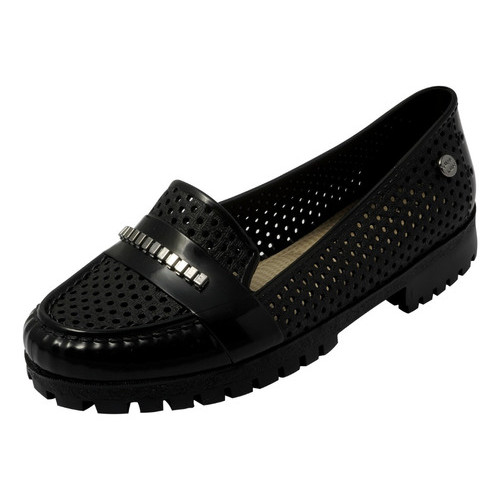 Sandália Feminina Mocassim moda confortável elegante Furadinho Tratorado Ref 10219