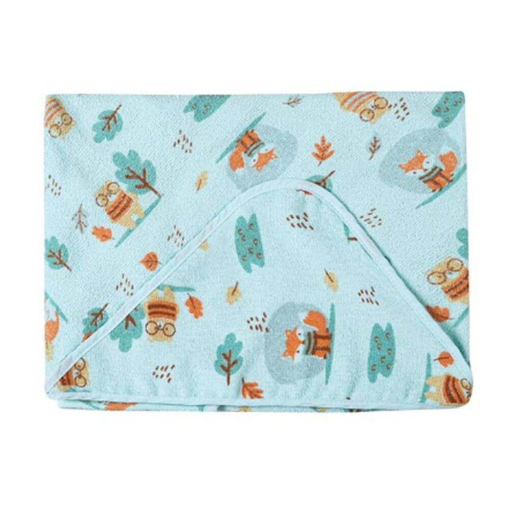 Toalha Felpuda Papizinha Karinho Capuz Estampa Bosque em Oferta na Shopee
