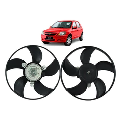 Ventoinha Radiador Strada Fire 2002 Até 2014 Com Ar