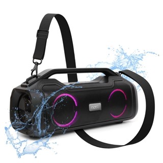 Caixa de Som 80w Moob Fun Bluetooth 5.0 Resistente á Água IPX5 Led TWS Cartão SD Google e Siri em Oferta na Shopee