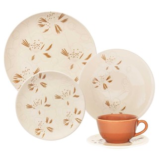 Aparelho de Jantar Chá 20 peças Oxford Unni Orquídea em Oferta na Shopee