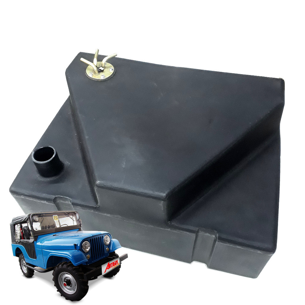 Tanque Combustível Plast Jeep Willys Cj5 Traseiro 66 Litros com Boia