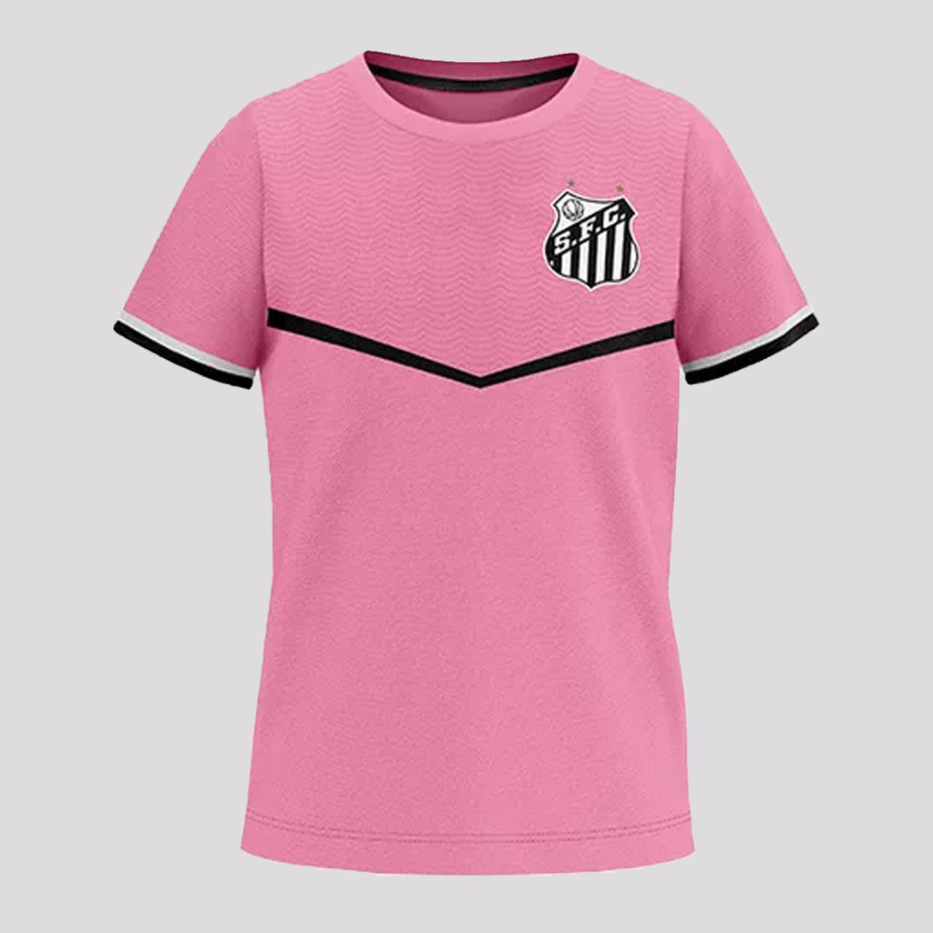 Camisa Santos Broto Infantil Rosa - Sports & Outdoors