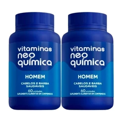 Kit 2 und Vitamina Neo Química Homem c/ 60cpr