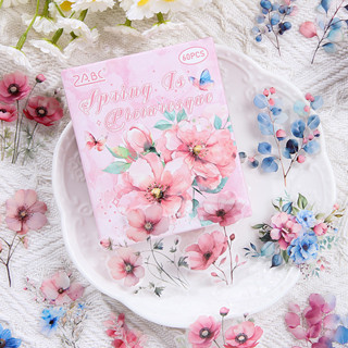 Journamm 60 Unidades/Pacote Flor Adesivos Decorativos Colagem DIY Scrapbooking Planejador Diário Suprimentos Estética Ad em Oferta na Shopee