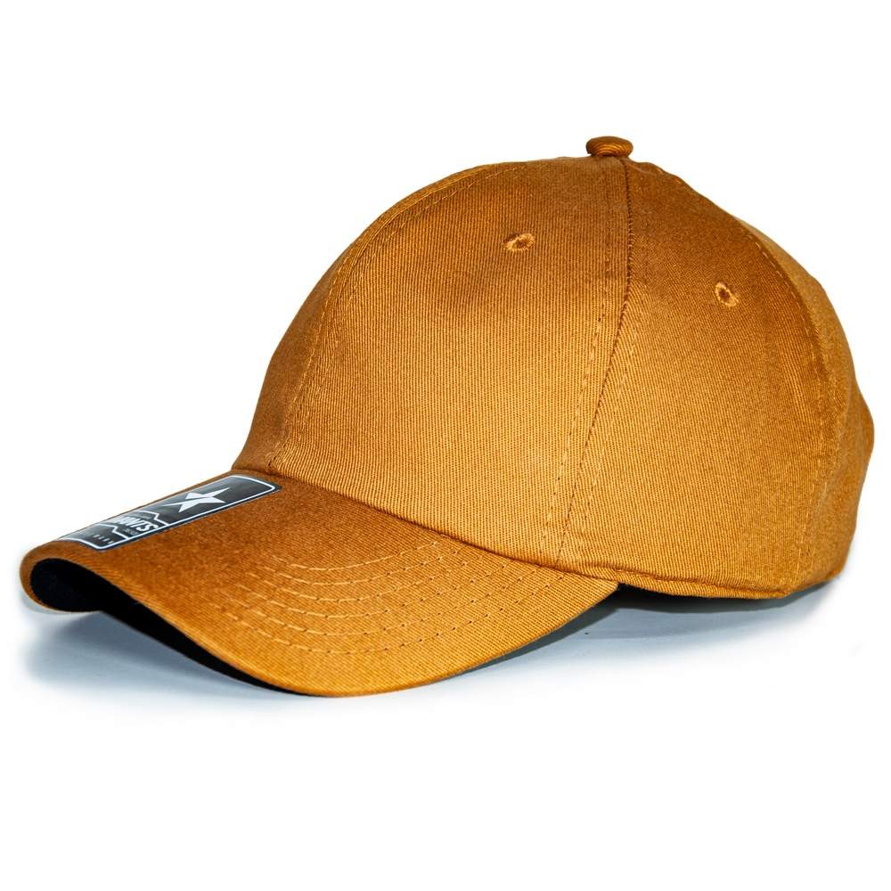 Boné liso de sarja básico 100% algodão Dad Hat com aba curva - Mants Clothing Unisex