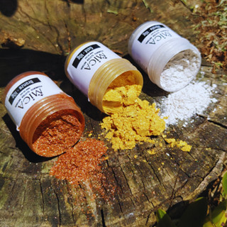 KIT MICA 30g (3 cores Gold, Bronze e Pérola) Glitter em Pó Pigmento Natural em Oferta na Shopee