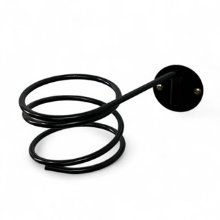 Suporte Para Secador De Cabelos Fixar Parede Aço Cor Preto em Oferta na Shopee