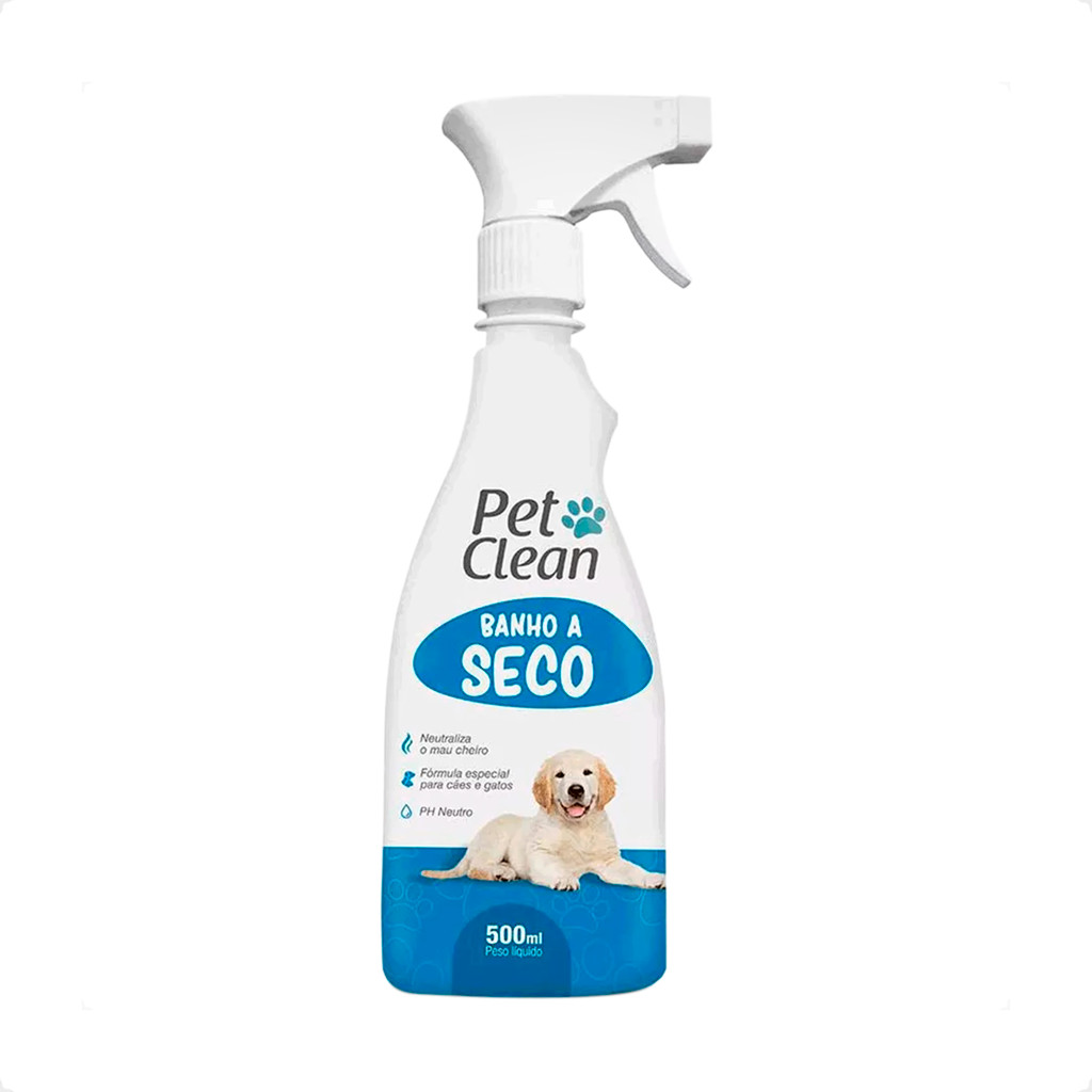 Banho a Seco Para Cães e Gatos Pet Clean - 500mL em Oferta na Shopee