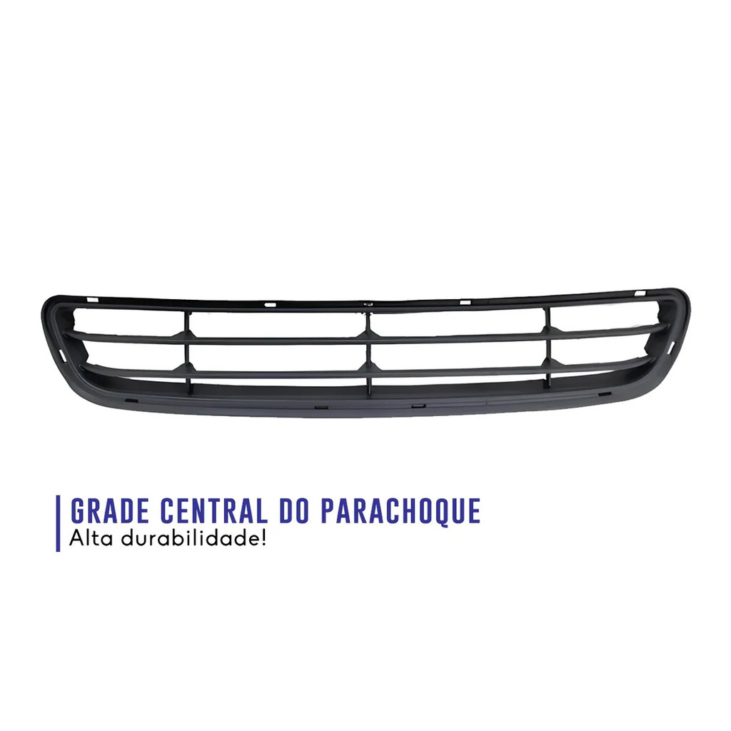 Grade Central Cinza Parachoque Dianteiro Palio Elx Fire Economy 2010 a 2014 — imagem 2 de 2