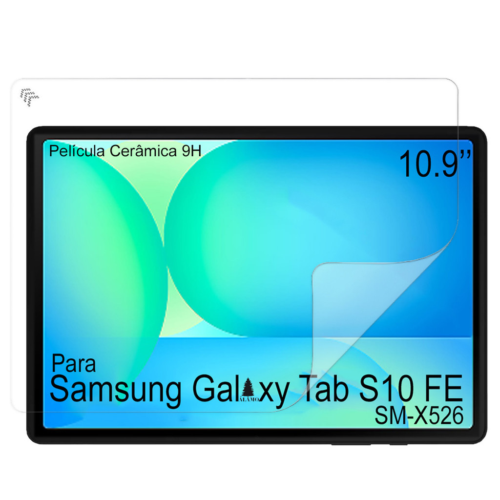 Película cerâmica 9D Paperlike Galaxy Tab S10 FE SM-X526 10.9 Resistente Menor Preço Alamo