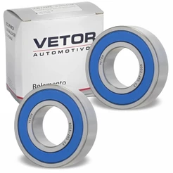 02 Rolamento de Esfera Aço Dupla Vedação Vetor 6003 2rs Motos Xt600 1993/2005 Fazer 250 2006/2017