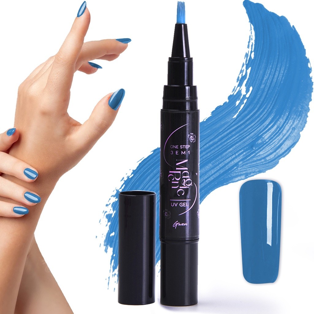 Caneta Esmalte Gel 3 em 1 Gel LED UV Base Top Coat Nail Art Gwen Envio Rápido em Oferta na Shopee