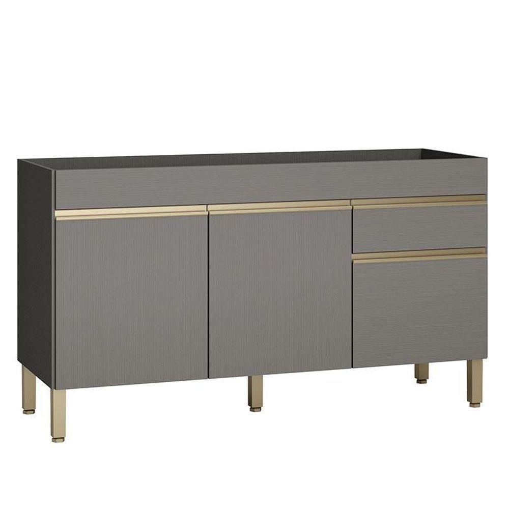 Balcão De Pia Line 150 Cm Gris - Kits Paraná em Oferta na Shopee