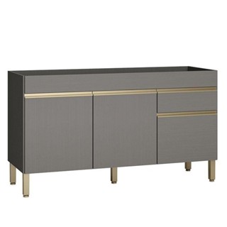 Balcão De Pia Line 150 Cm Gris - Kits Paraná em Oferta na Shopee