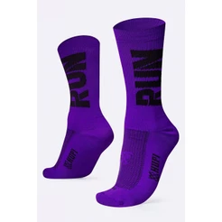 Meia de Corrida HUPI Run Roxo/Preto