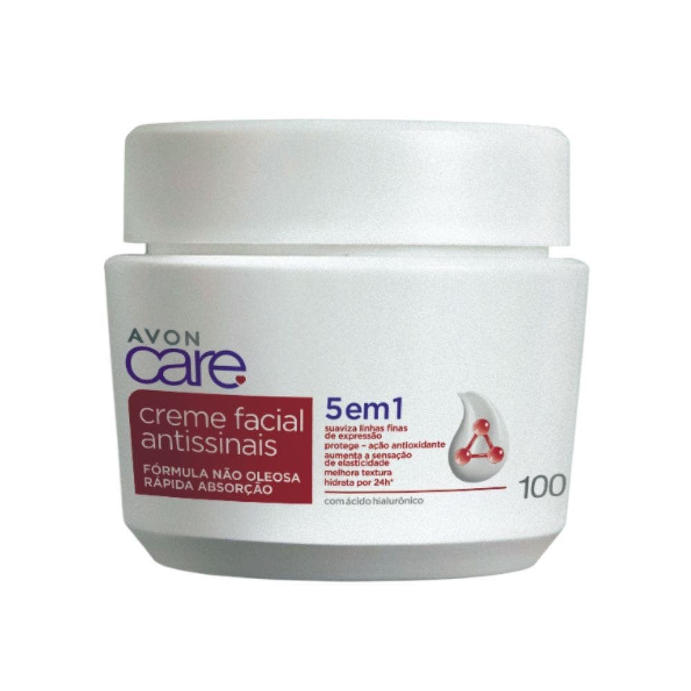 Creme Facial Avon Care Antissinais Dia 5 em1 100g