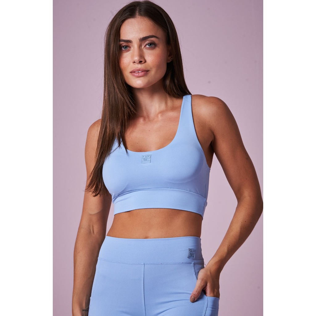 Top Feminino em Poliamida Fashion Fitness Planet Girls Azul - Women Clothes