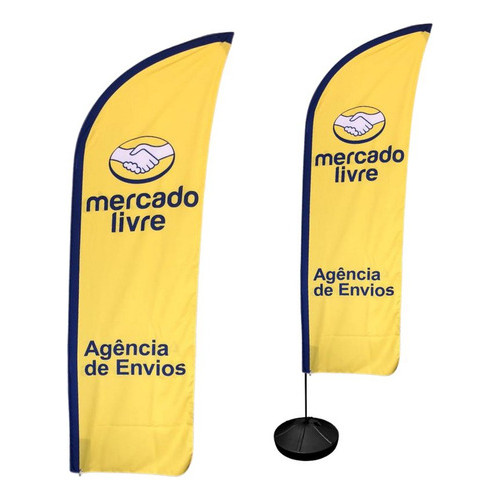 Wind Banner Dupla Face 3m Ponto De Coleta Mercado Livre