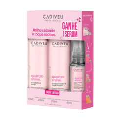 Cadiveu Quartzo Shine - Kit Shampoo 250ml + Cond 250ml + Óleo Capilar 65ml