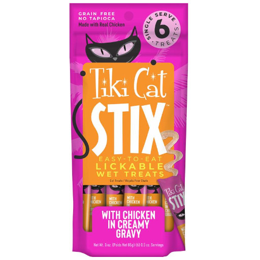 TIKI CAT STIX FRANGO AO MOLHO 6 SACHES