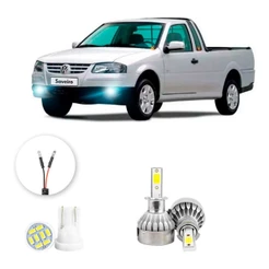 Lampada Farol Milha Led Volkswagen Saveiro G3 20/05 20000lm