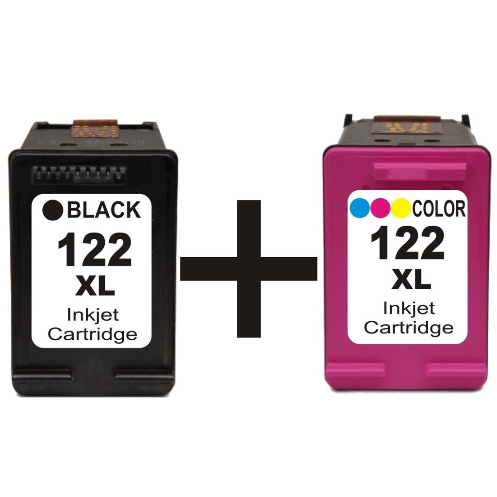 Kit 2 Cartuchos Compatíveis HP 122XL  DeskJet 1051 2514 2547 3000 1050 3050 4630 1010 1510 - Novo