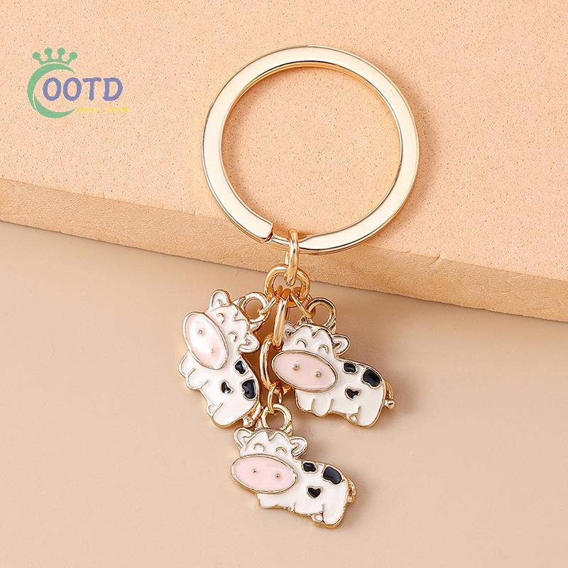 Moda Hoje Vaca Chaveiro Cowgirl Presentes-Chaveiros Acessórios Impressão Bonito Meninas Coisas .
