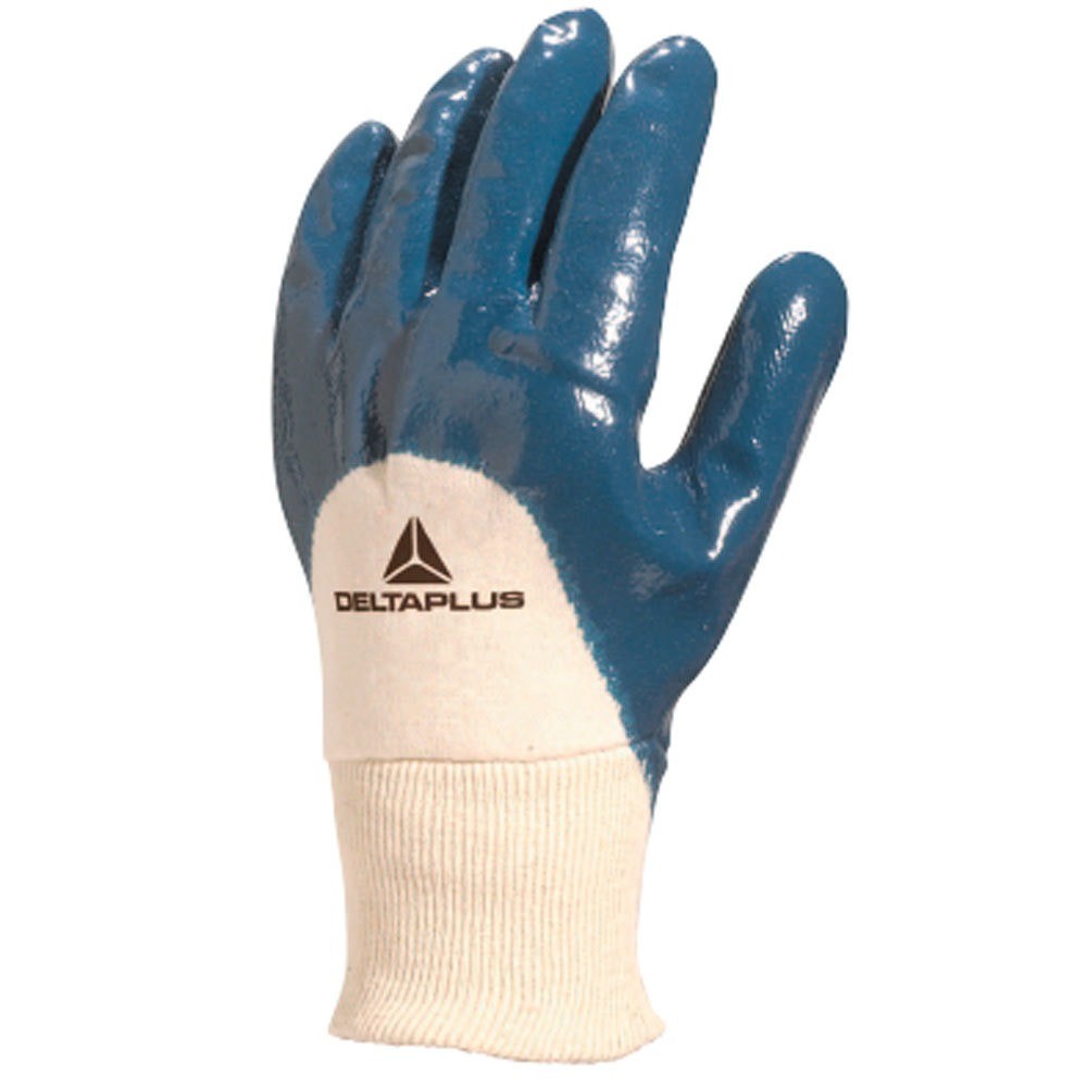 Luva de algodão revestida em látex nitrílico azul Delta Plus - Home & Living