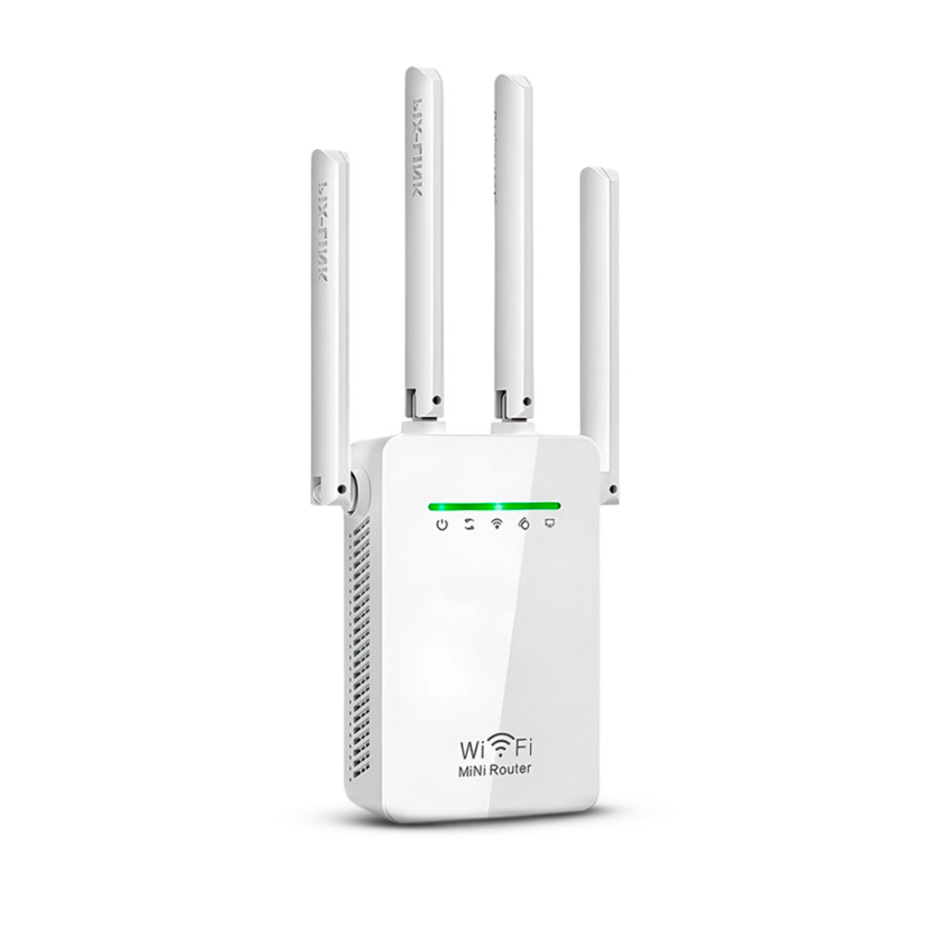 Mini Roteador/Repetidor Wireless-N, 4 Antenas, Cobertura até 50m, Instalação Fácil, Segurança WPA2 - Computers & Accessories