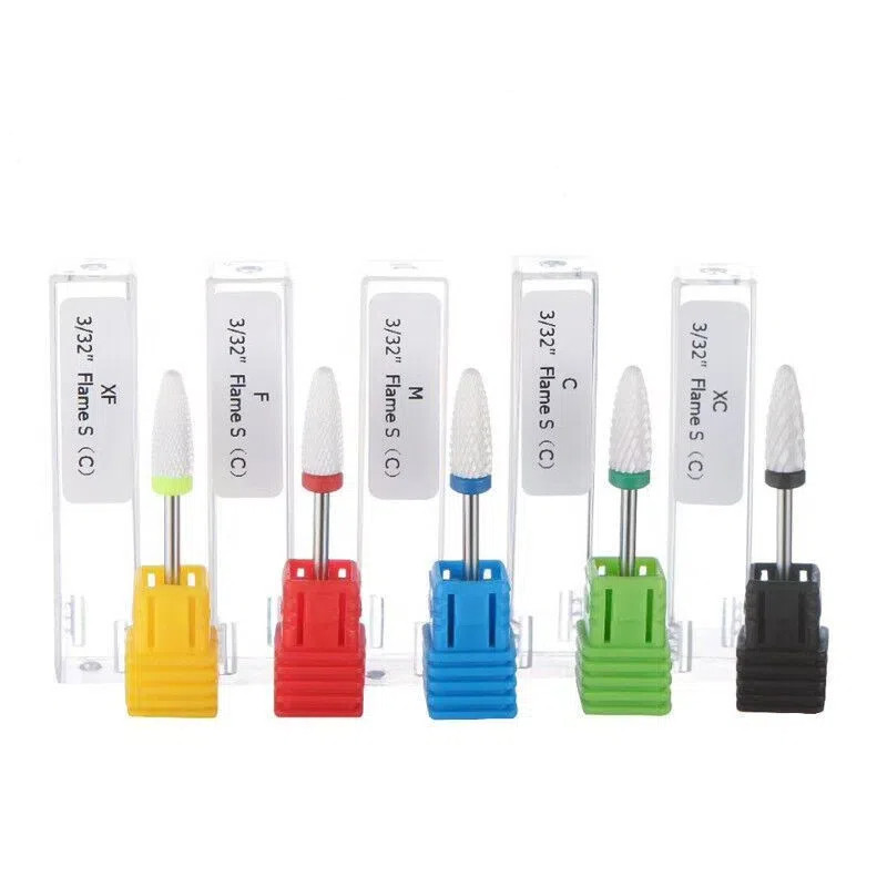 Brocas Cerâmica Tipo Flame Profissional para Unha Gel Acrigel Porcelana Nail Art (S29)