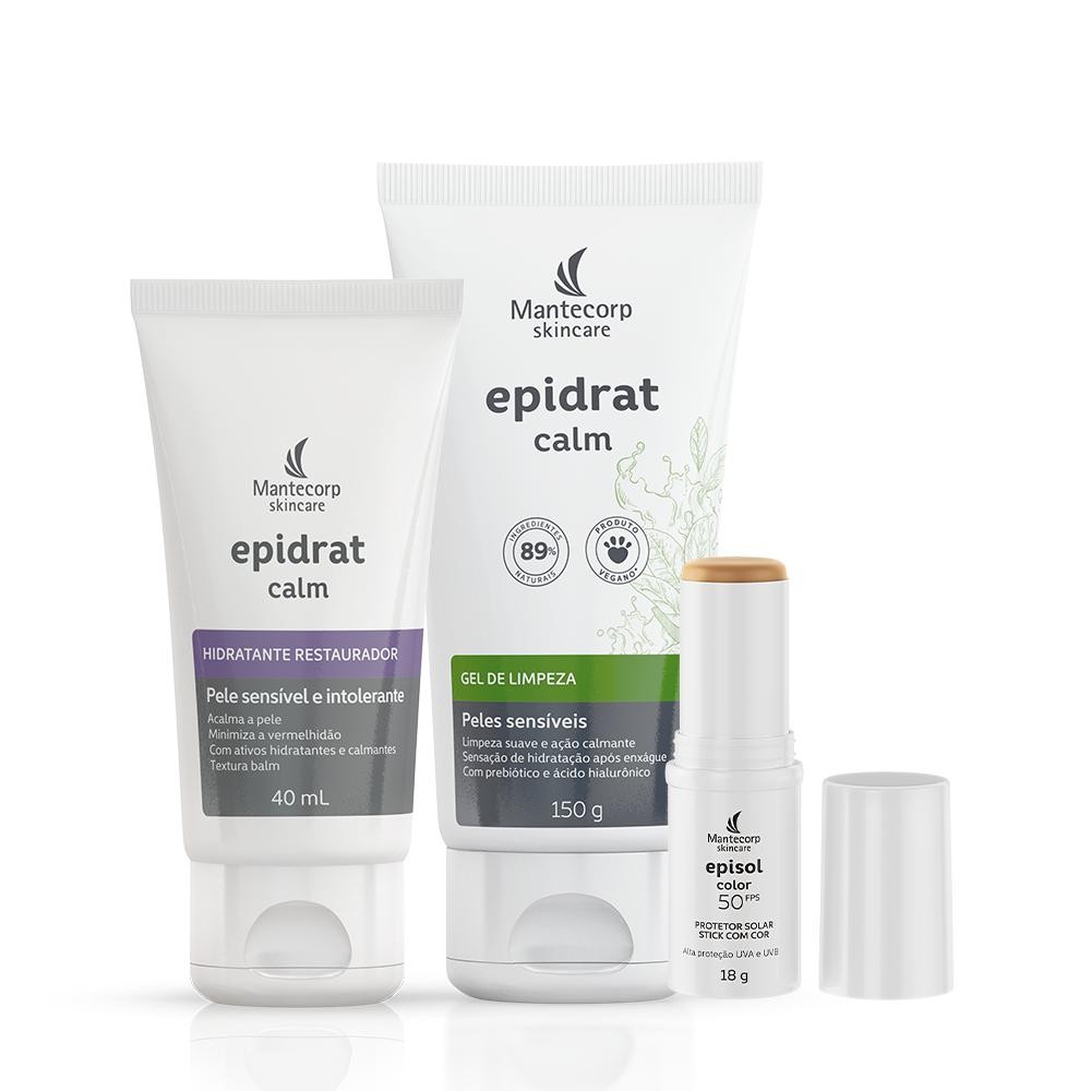 Kit Epidrat Calm Limp e Hidratação+Episol Color Stick tom2