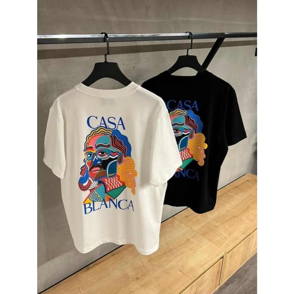 [Camiseta Premium em Algodão Puro]GXG Camiseta Estampas nas costas Casa Arte Streetwear Estampada Unissex Camiseta Over
