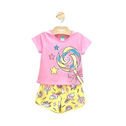 Pijama Menina Manga Curta Pirulito Brilha no Escuro - Kyly