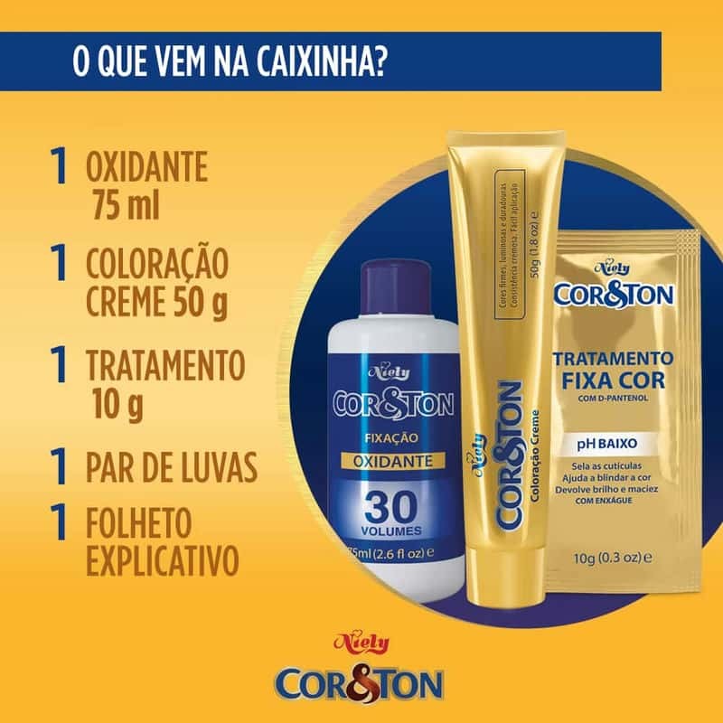 Coloração Cor e Ton Kit 6.646 Vermelho Cereja