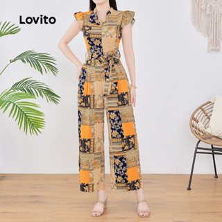 (New) Lovito Macacão Boho com Zíper para Primavera/verão para mulheres L143ED240 em Oferta na Shopee