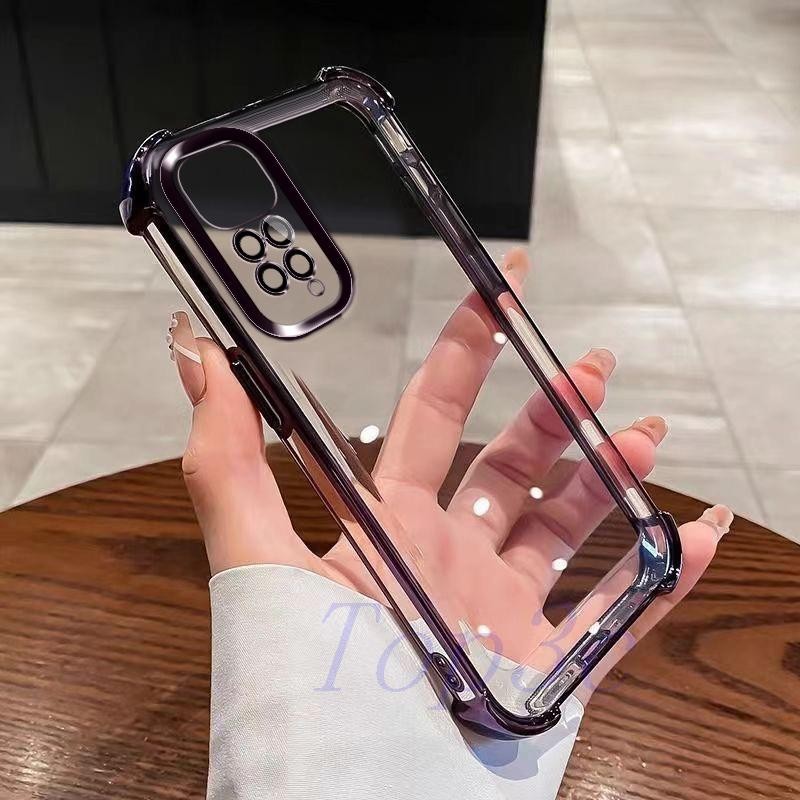 Invólucro Para Redmi Note 11s 4G/Note11 4G Quatro Cantos anti-Queda Transparente Caixa De Telefone São Capa Resistente A