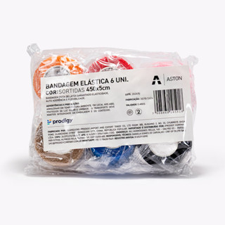 BANDAGEM ELÁSTICA 4,5M X 5CM COM 6 UNIDADES em Oferta na Shopee