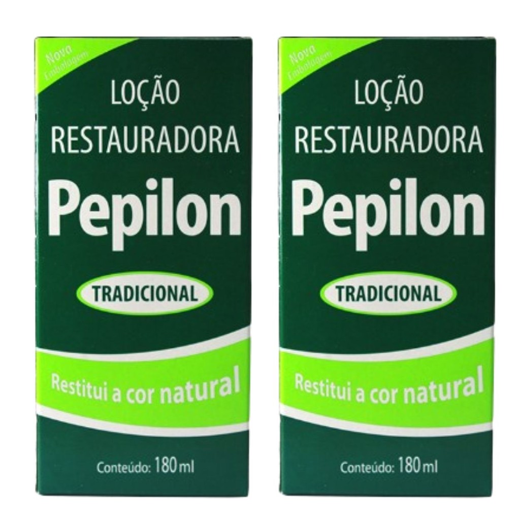 Kit 2 Loção Capilar Restauradora Tradicional 180Ml - Pepilon em Oferta na Shopee