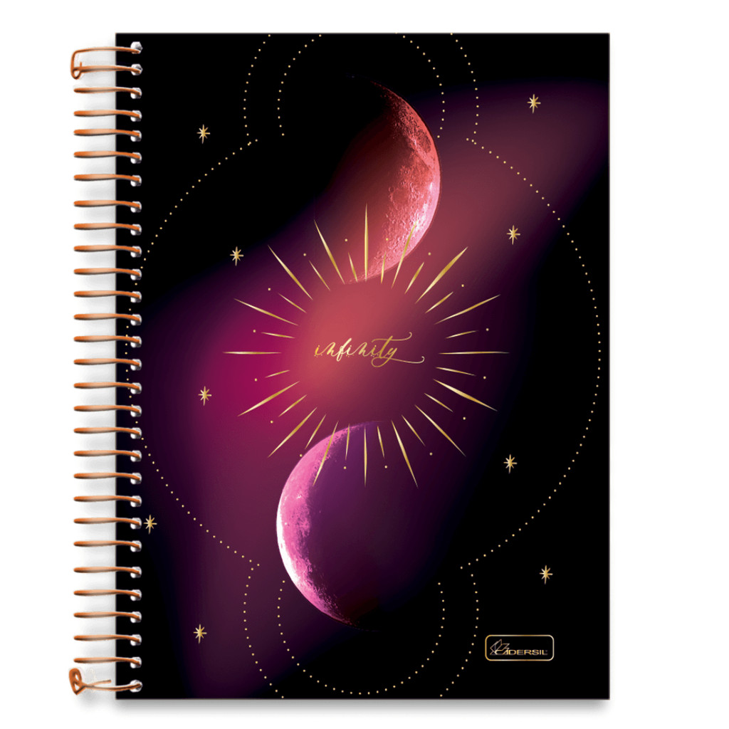 Caderno 10 Matérias Colegial Infinity 160 Folhas - CADERSIL CAPA:INFINITY