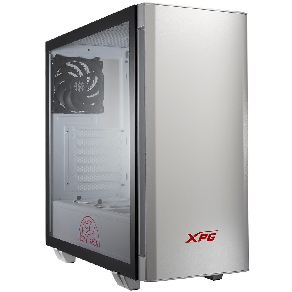 Gabinete Gamer XPG Invader, Mid Tower, ARGB, com FAN, Lateral em Vidro, Branco - 75260033