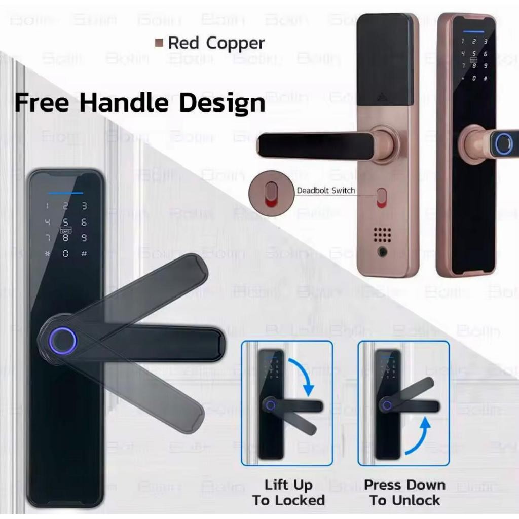 Fechadura Eletrônica Digital 4 x 1 Com Biometria Bluetooth Chave Tag Senha Touch Envio Imediato