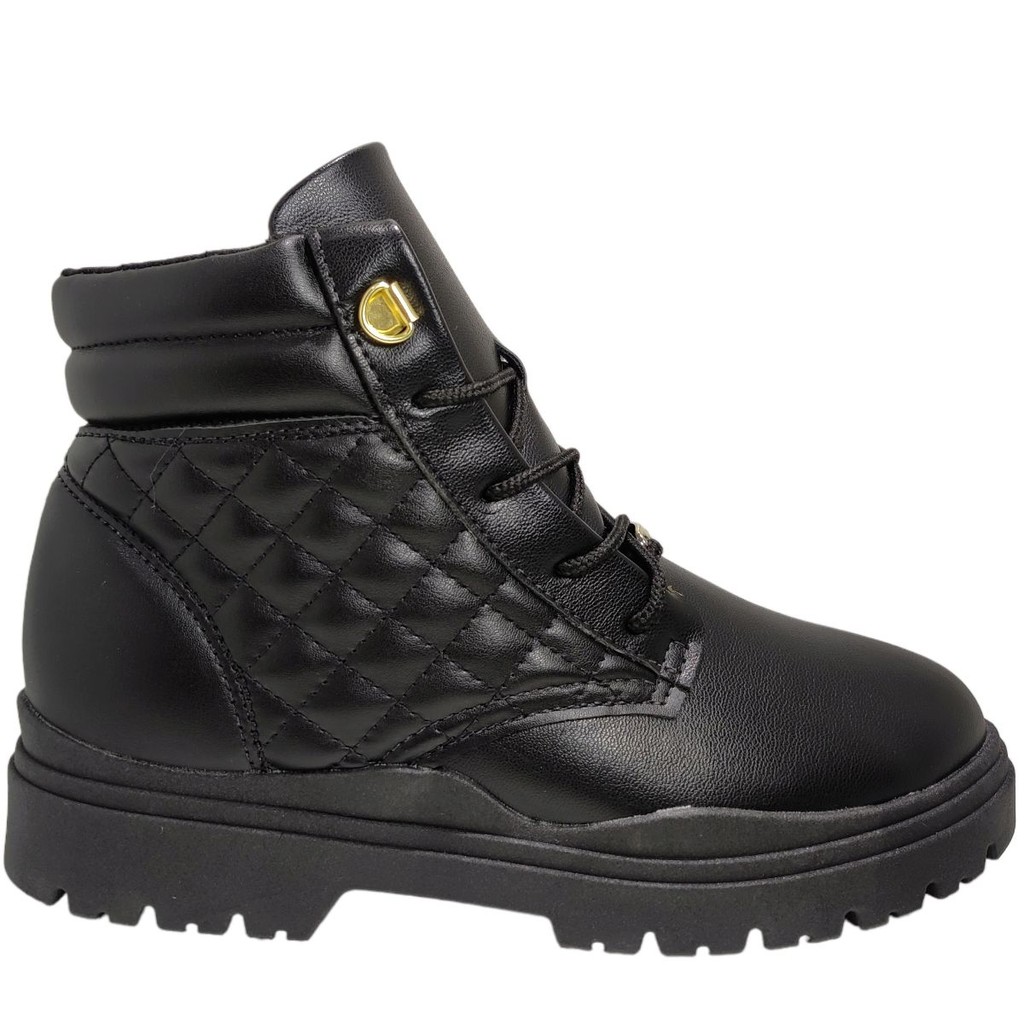 Bota Coturno Infantil Menina Tratorado com Matelassê Molekinha 2179.201