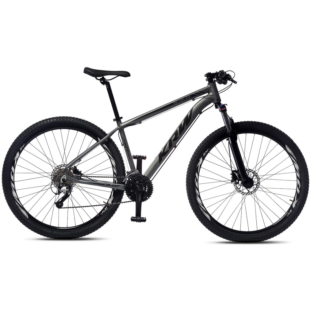 Bicicleta Aro 29 Krw Alumínio 27 Velocidades Freio Hidráulico Suspensão com Trava Mountain Bike R4