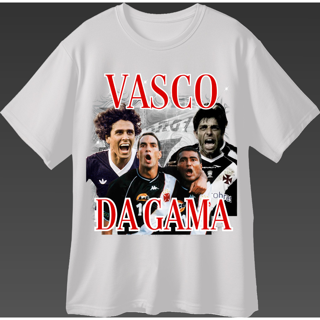 Camiseta Masculina do Vasco da Gama Camisa Unissex de Time Brasileiro Confortável Blusinha Feminina Esportiva Malta