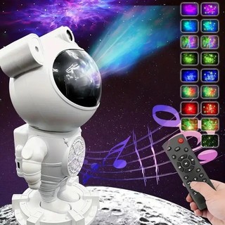 Projetor De Luz Noturna Com Caixa de Som Bluetooth e Galaxy Star Galaxia Nebulosa Astrona…