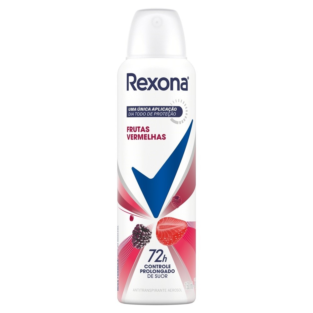Desodorante Aerossol Rexona Suave Frutas Vermelhas 150ml em Oferta na Shopee