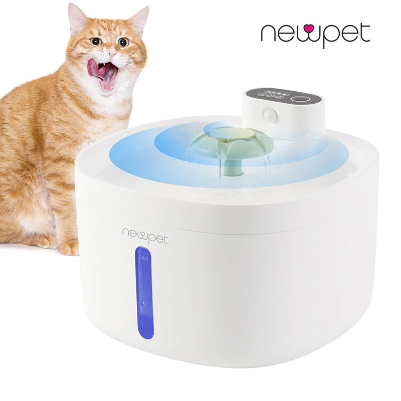 Fonte de água para gatos com sensor inteligente 2,6 L automática para animais bebedouros
