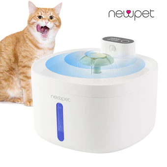 Fonte de água para gatos com sensor inteligente 2,6 L automática para animais bebedouros